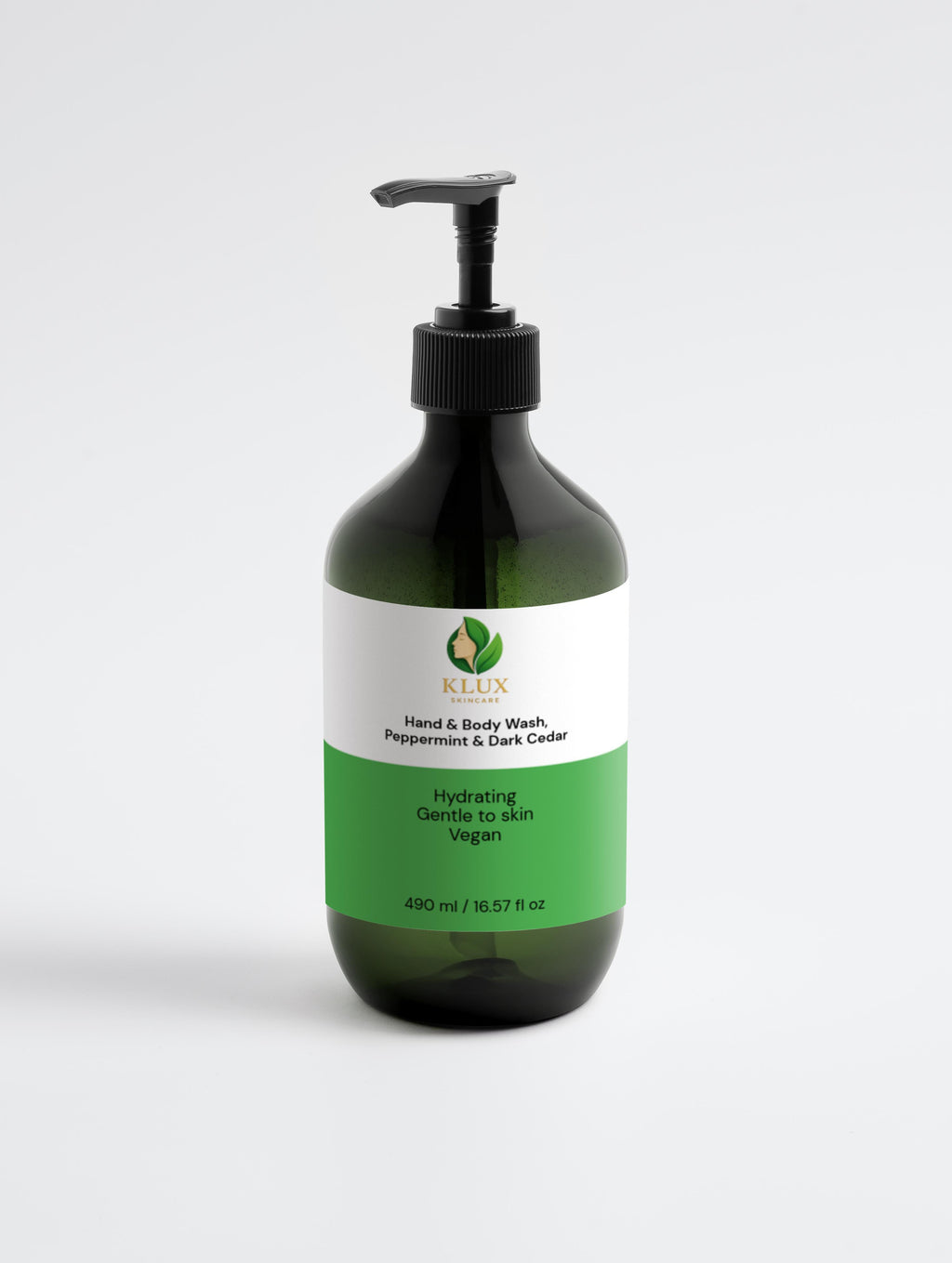 Hand & Body Wash, Peppermint & Dark Cedar